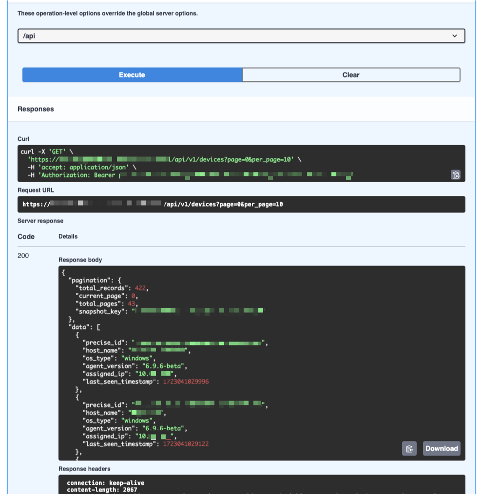 API Test Pages