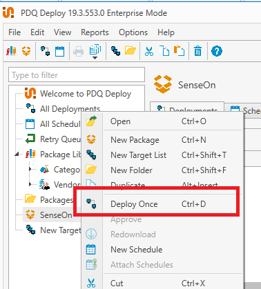 PDQ deploy once step