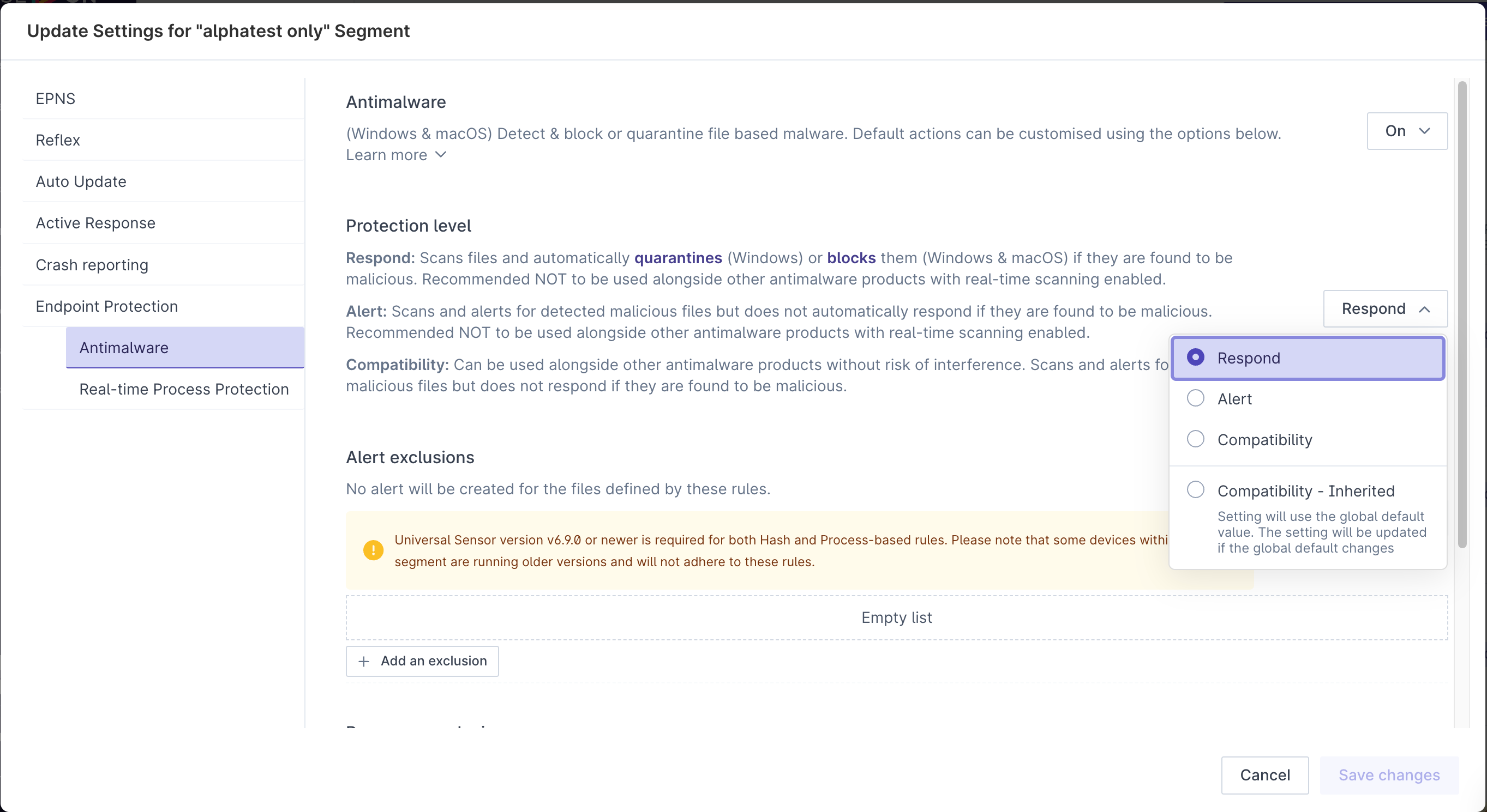 EPP enable response mode